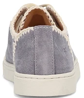 Frye Ivy Crochet Low Lace Suede Sneakers