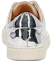 Frye Ivy Low Lace Mirror Metallic Leather Sneakers