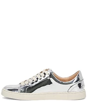 Frye Ivy Low Lace Mirror Metallic Leather Sneakers