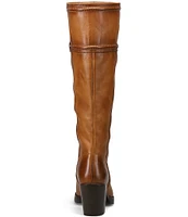 Frye Jean Leather Tall Pull On Boots