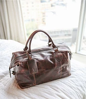 Frye Logan Overnight Leather Weekender Duffle Bag