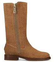 Frye Madison Heavy Zip Tall Suede Boots