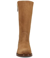 Frye Madison Heavy Zip Tall Suede Boots