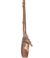 Frye Melissa Raffia Floral Wristlet Crossbody Bag