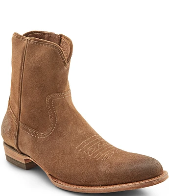 Frye Men's Austin Oiled Suede Inside Zip Western Boots