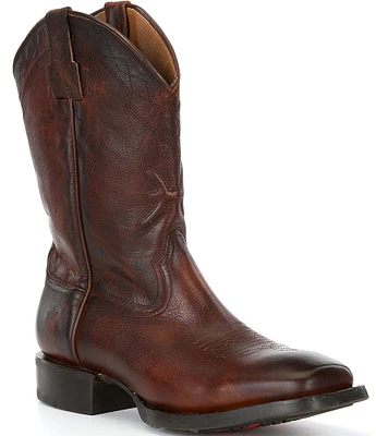 Frye Men's Cole Hauser Collection Logo Stitch Leather Western Boots