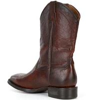 Frye Men's Cole Hauser Collection Logo Stitch Leather Western Boots