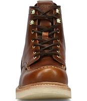 Frye Men's Hudson Leather Wedge Work Boots