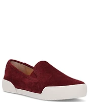 Frye Mia Suede Slip-On Platform Sneakers