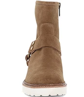 Frye Olivia Suede Harness Booties