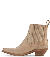 Frye Sacha Chelsea Leather Western Booties