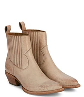 Frye Sacha Chelsea Leather Western Booties