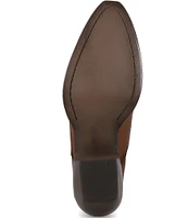 Frye Sacha Leather Western Mules