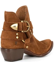 Frye Sacha Multi Strap Suede Booties