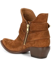 Frye Sacha Multi Strap Suede Booties