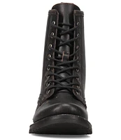 Frye Veronica Flex Leather Combat Boots