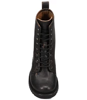 Frye Veronica Flex Leather Combat Boots