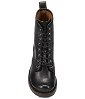 Frye Veronica Flex Leather Combat Boots