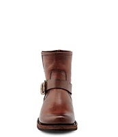 Frye Veronica Leather Buckle Moto Booties