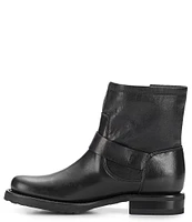 Frye Veronica Leather Buckle Moto Booties