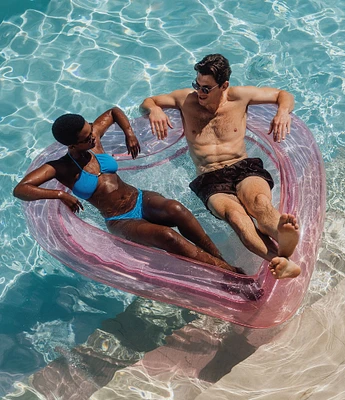 Funboy Mesh Heart Floating Mesh Lounger