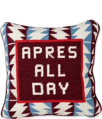 Furbish Apres Ski Needlepoint Pillow