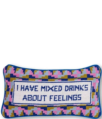 Furbish Mixed Drinks Needlepoint Pillow