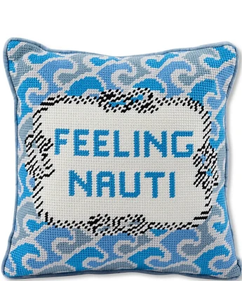 Furbish Nauti Needlepoint Pillow