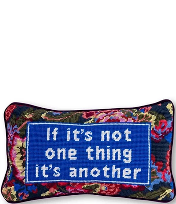 Furbish Not One Thing Needlepoint Pillow