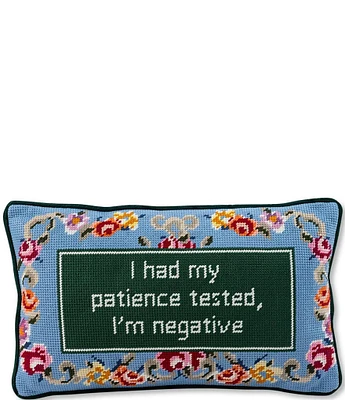 Furbish Patience Needlepoint Pillow