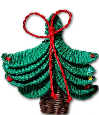 Furbish Raffia Christmas Tree Napkin Ring