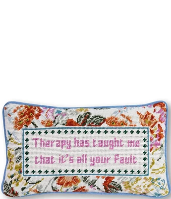 Furbish Therapy Needlepoint Pillow