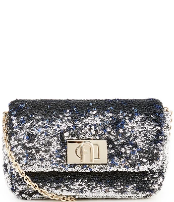 Furla 1927 Mini Sequin Chain Strap Crossbody Bag