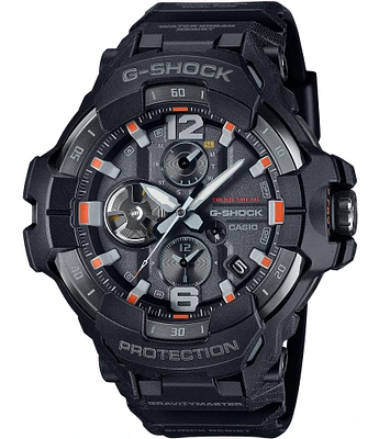 G-Shock Men's Analog Black Resin Strap Orange Detailed Watch