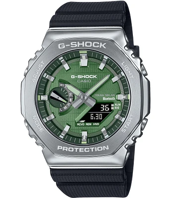 G-Shock Protection Men's Ana-Digi Green Dial Black Resin Strap Watch