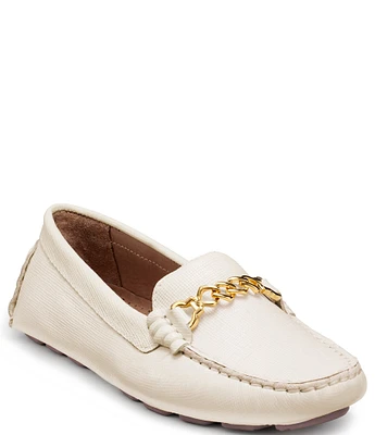 G.H. Bass Dylan Chain Leather Driver Loafers