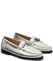 G.H. Bass Lianna Bit Weejun Metallic Leather Loafers