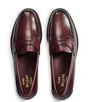 G.H. Bass Men's 1936 Logan Weejun Flat Strap Leather Loafers