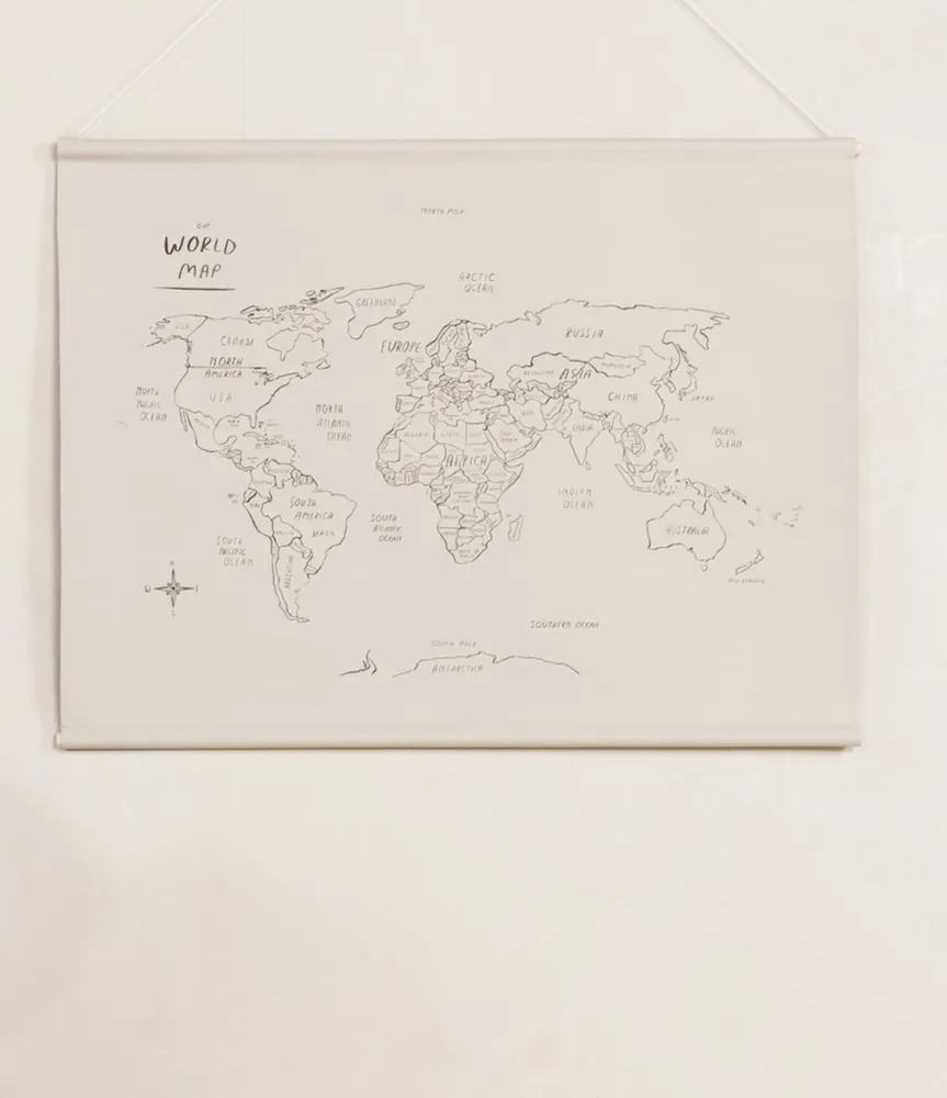 Gathre World Map Poster