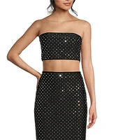 GB Allover Coordinating Rhinestone Tube Top