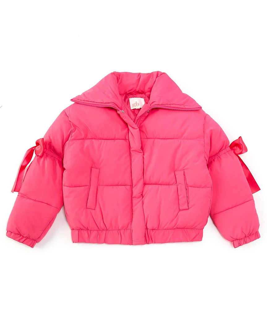 GB Big Girls 7-16 Bow Sleeve Puffer Jacket