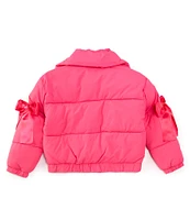 GB Big Girls 7-16 Bow Sleeve Puffer Jacket