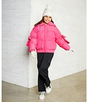 GB Big Girls 7-16 Bow Sleeve Puffer Jacket