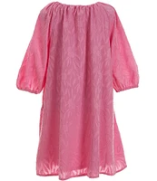 GB Big Girls 7-16 Family Matching 3/4 Sleeve Oversized Cinch Dress