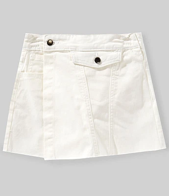 GB Big Girls 7-16 Asymmetrical Denim Mini Skort