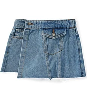 GB Big Girls 7-16 Asymmetrical Denim Mini Skort