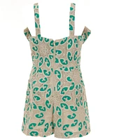 GB Big Girls 7-16 Bow Detail Crochet Bow Romper