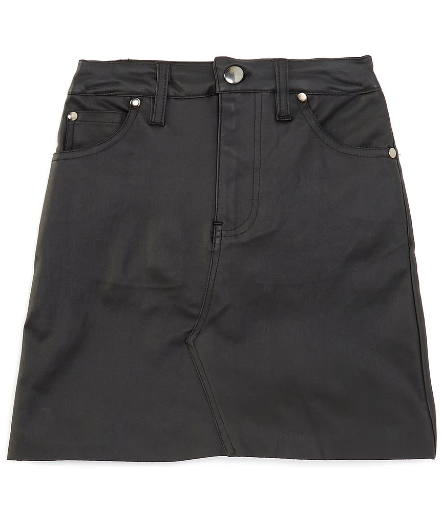 GB Big Girls 7-16 Coated Mini Skirt