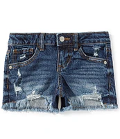 GB Big Girls 7-16 Denim Cut Off Distressed Frayed Hem Short