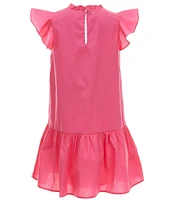 GB Big Girls 7-16 Hi Neck Ruffle Dress